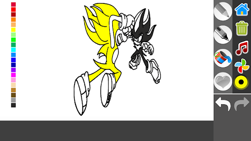 Soni Blue Hedgehog coloring book