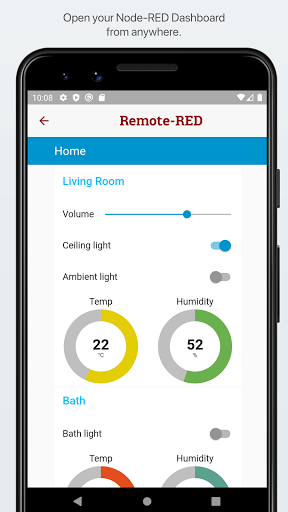 Android application Remote-RED screenshort