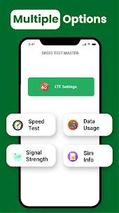 4G Lte Only: Speed test