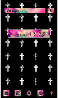 screenshot of Crosses on Black Wallpaper