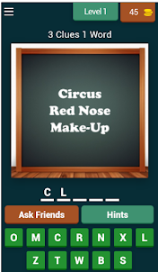 3 Clues One Word Quiz Game