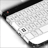 Laptop Keyboard Modern White icon