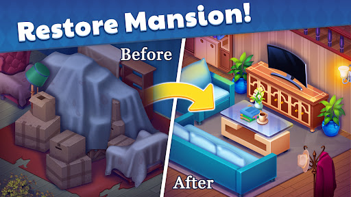 Screenshot of Mansion Mystery : Match 3 Game