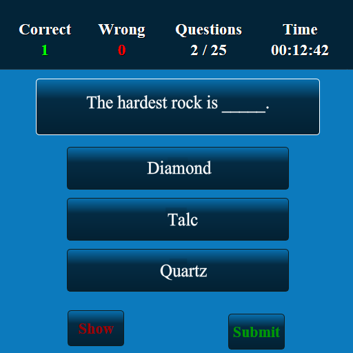 Material MCQ Screen 3