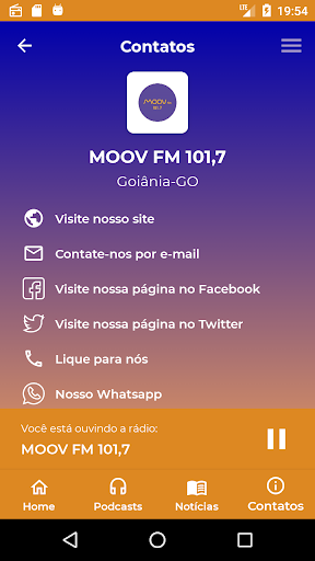 Rádio MOOV FM 101,7 Screen 2