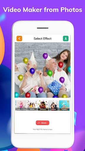 Birthday Video Effect Maker -  Screenshot 2 - AppWisp.com