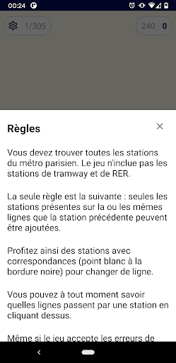 Jeu des stations Screen 3