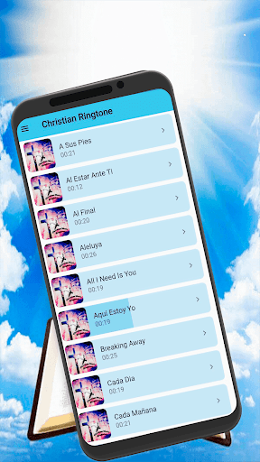 Android application Christian music ringtones screenshort