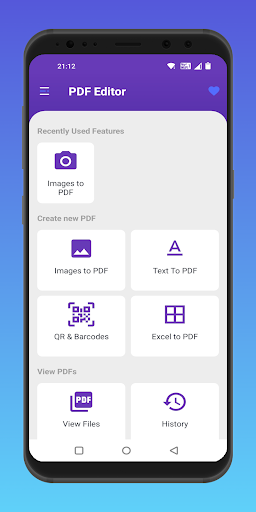 Android application PDF Converter - Image to PDF screenshort