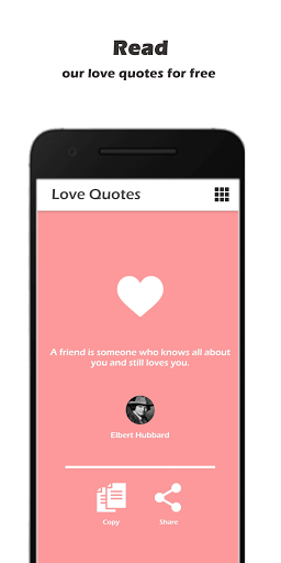 Android application Love Quotes screenshort