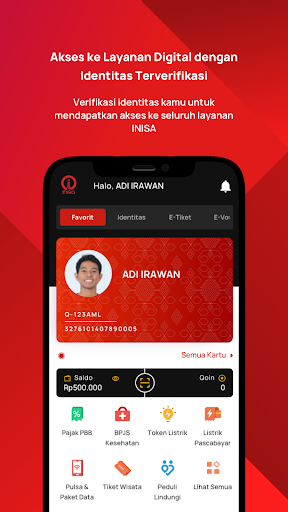 Android application INISA screenshort