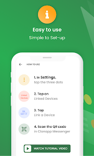 Clonapp Messenger: Web Chat Screenshot