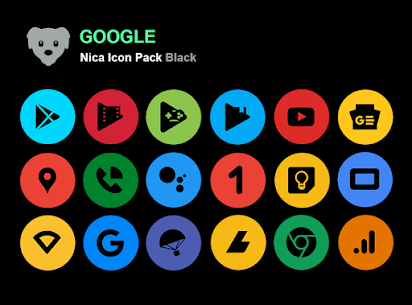 Nica Icon Pack Black MOD APK (Patched) 4