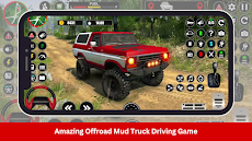 オフロード泥トラック運転ゲームのおすすめ画像1