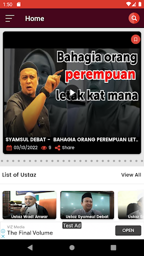 Android application ceramah2u screenshort