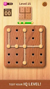 Rope Puzzle: Wooden