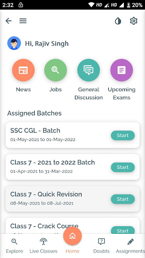 Android application Wh public school screenshort