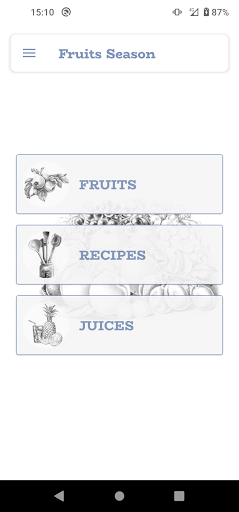 Android application Info Fruits Guide screenshort