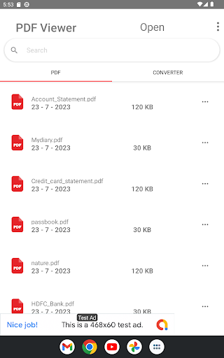 Android application PDF Viewer And Converter screenshort