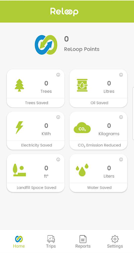 Android application ReLoop Driver screenshort