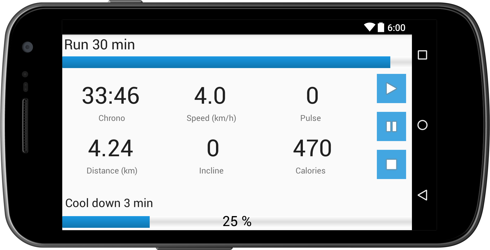 Android application Treadmill Workout Free screenshort