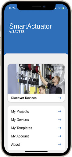 Android application Smart Actuator screenshort