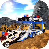 OffRoad Police Transport Trailer Truck icon