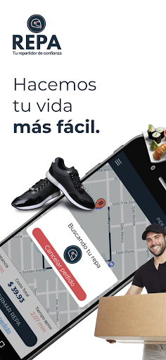 Android application Repa - TU REPARTIDOR DE CONFI screenshort