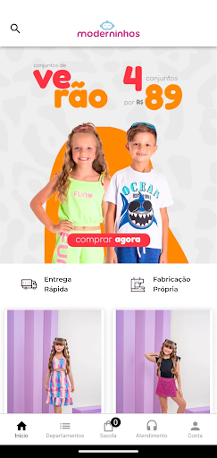 Android application Moderninhos screenshort