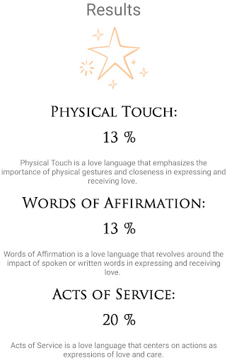 Love Language Test Screen 3