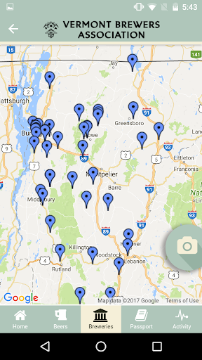Vermont Brewery Challenge Screen 2