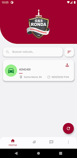 Android application Ronda Rastreamento screenshort