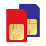 Dual SIM Carrier Logos Widget icon