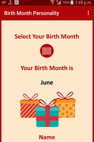 Birth Month Personality Screen 3