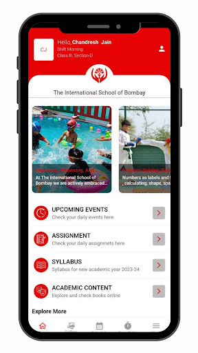 TheISB - Mobile APP Screen 2