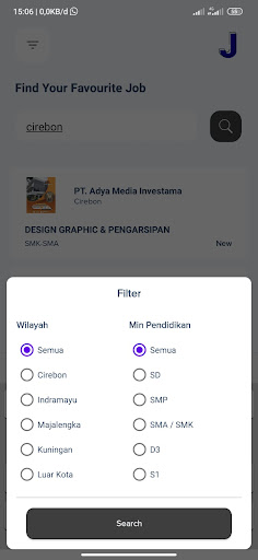 Job Cirebon Screen 3