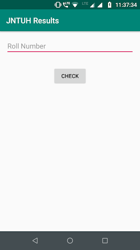 Android application JNTUH Results - Engineering screenshort