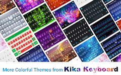 screenshot of Tie Dye Keyboard Theme