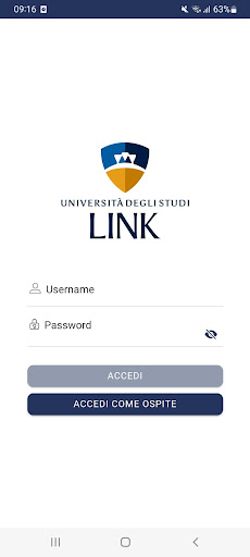 Android application MyUniLink screenshort