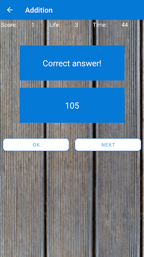 Simple Math Game Screen 3