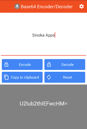 Base64 Encoder/Decoder Screen 2