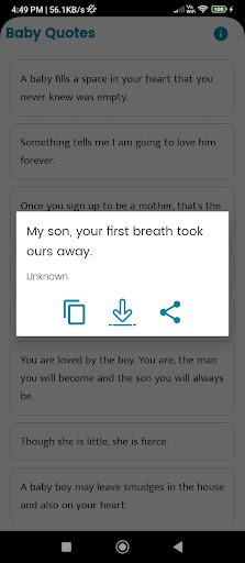 Baby Quotes and Sayings Screen 2
