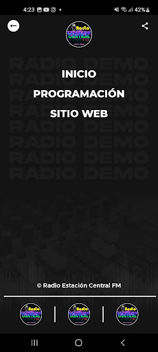 Radio Estación Central FM Screen 3