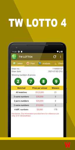 Android application TW LOTTO4 screenshort