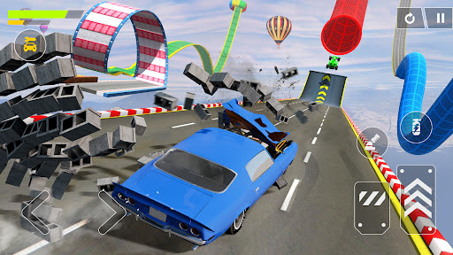 Flying Car Crash Real Stunts