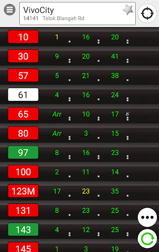 Android application SingBUS: Next Bus Arrival Info screenshort
