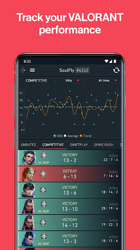 Android application Spike Stats - Valorant Tracker screenshort