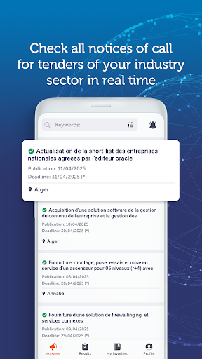 DZtenders Tenders in Algeria Screenshot 2 - AppWisp.com
