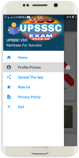 Android application UPSSSC VDO BHARTI PREPARATION screenshort