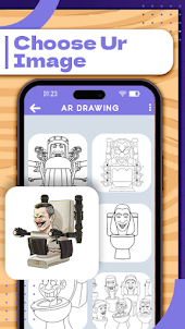 AR Draw : Monster Toilet Man